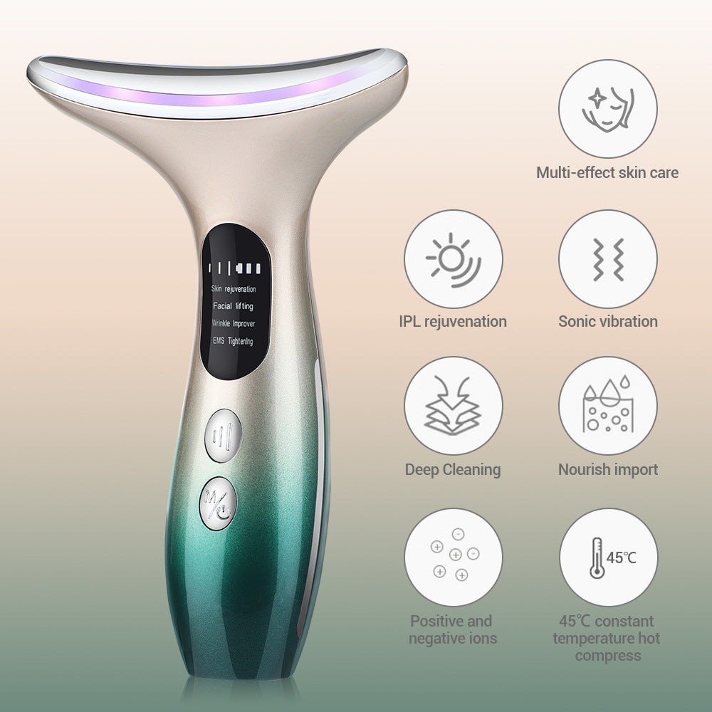 Home Neck Massager with LED Skin Tightening Device