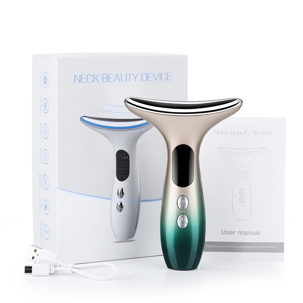 Home Neck Massager with LED Skin Tightening Device