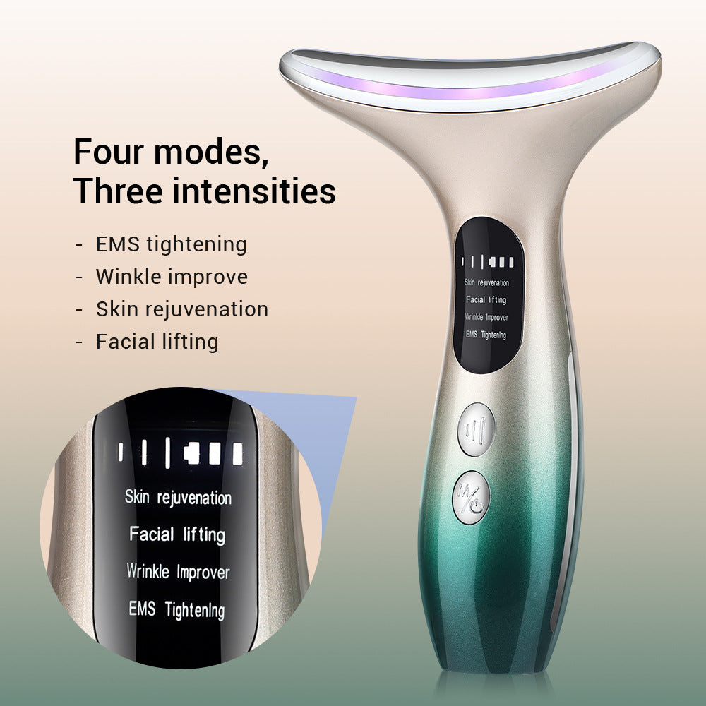 Home Neck Massager with LED Skin Tightening Device